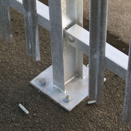 Palisade Fence Base Plated Post